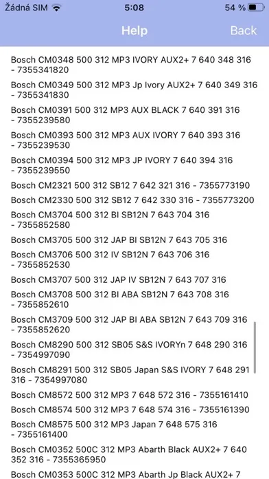 Capturas de tela do RADIO CODE for FIAT B&B