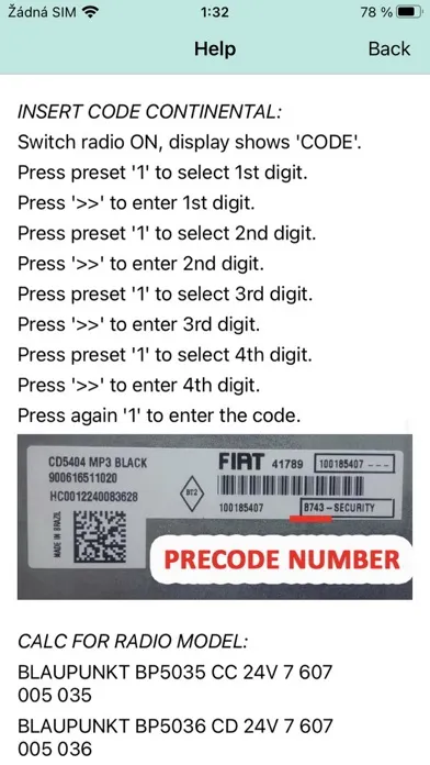 RADIO CODE for IVECO TRUCK应用截图