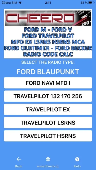 RADIO CODE for FORD ALL Screenshots