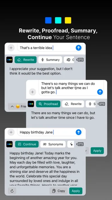Capturas de pantalla de TextMaster: AI Writer Keyboard