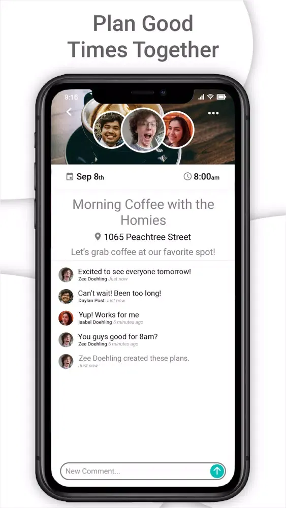 Tangkapan layar Cheers - Social Network