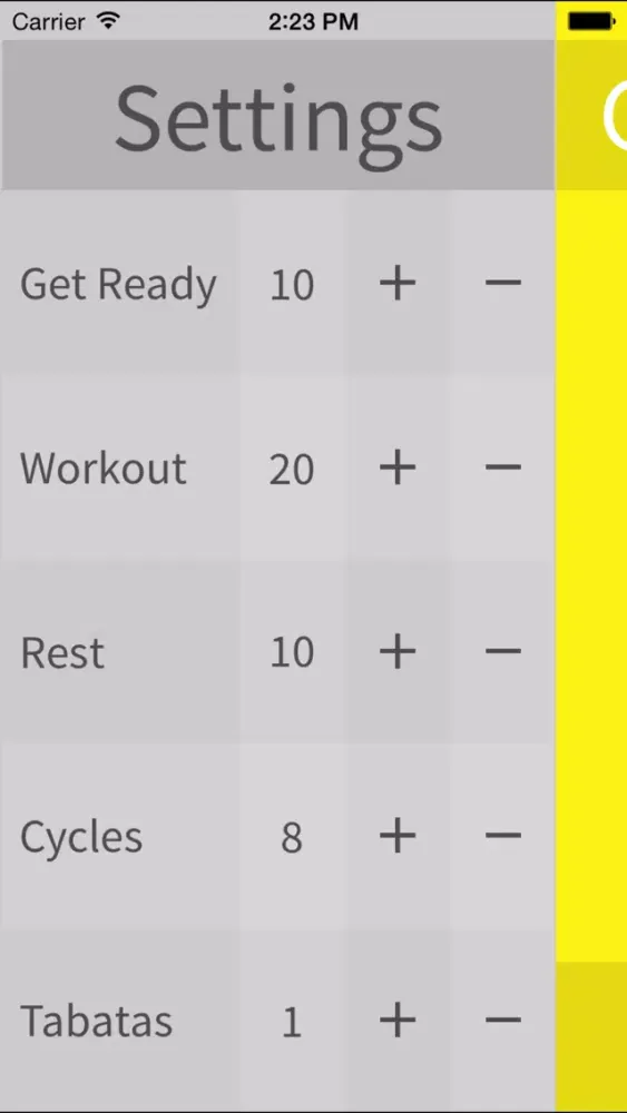Tabata Timer: Easy-to-Use Workout Stopwatch Screenshots