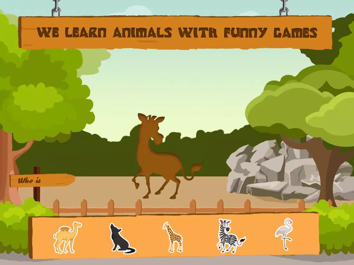 Ảnh chụp màn hình của ZOO PARK - Learn Animals Cognitive Kid Game iPad 