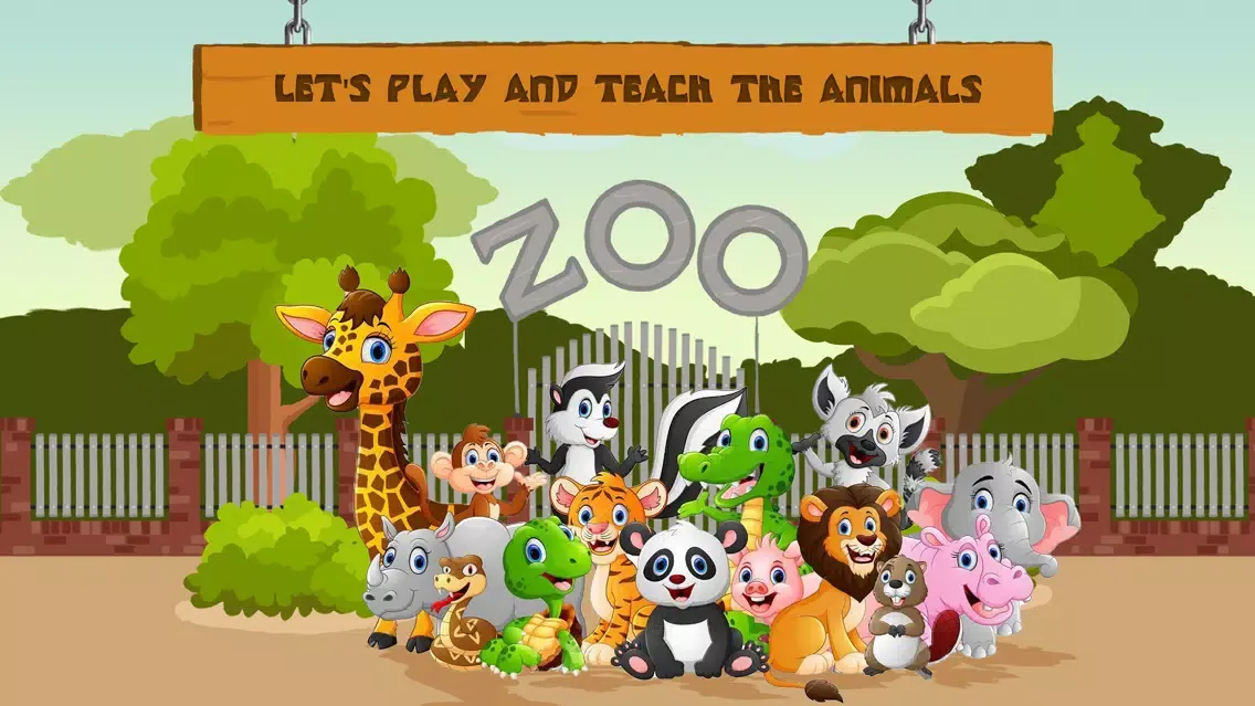 Ảnh chụp màn hình của ZOO PARK - Learn Animals Cognitive Kid Game
