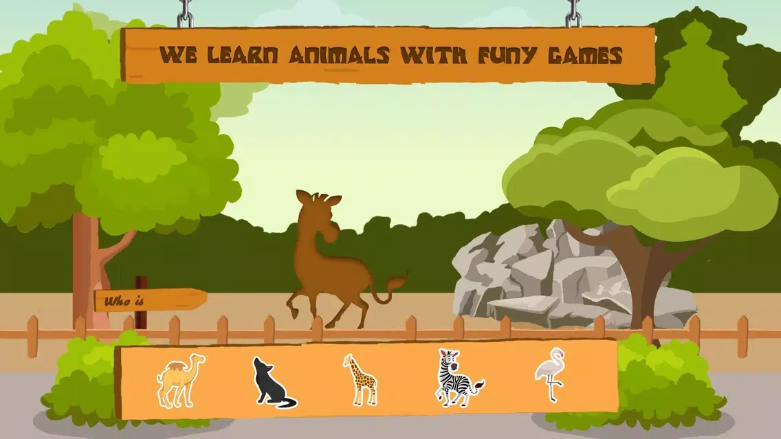 Ảnh chụp màn hình của ZOO PARK - Learn Animals Cognitive Kid Game