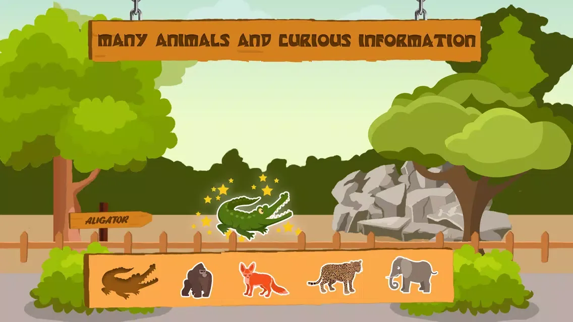 Ảnh chụp màn hình của ZOO PARK - Learn Animals Cognitive Kid Game
