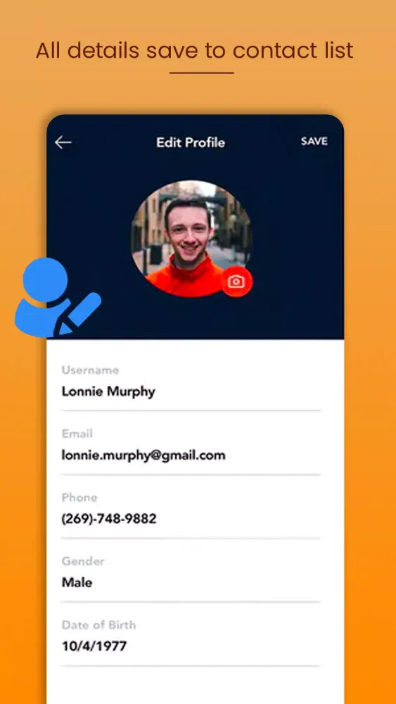 Ảnh chụp màn hình của Contacts