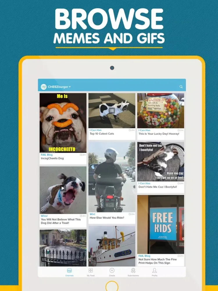 Captures d'écran de Cheezburger - Funny Memes, Videos, Pics and GIFs iPad 