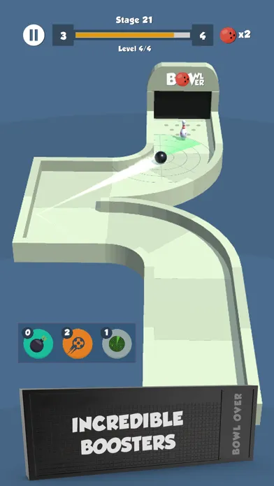 Capturas de tela do Bowl Over