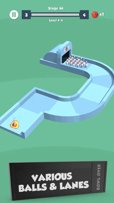 Capturas de tela do Bowl Over