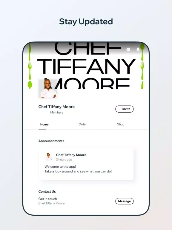 Zrzuty ekranu Chef TiffMo Gourmet Foods iPad 