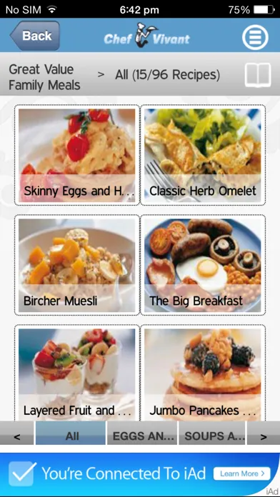 Chef Vivant Lite - iPhone Edition - Customizable, Interactive, Digital Cookbooks and Recipe Channels سکرین شاٹس