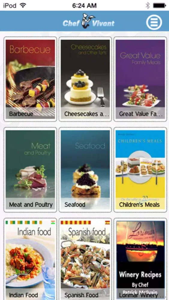 Zrzuty ekranu Chef Vivant - iPhone Edition - Customizable, Interactive, Digital Cookbooks and Recipe Channels