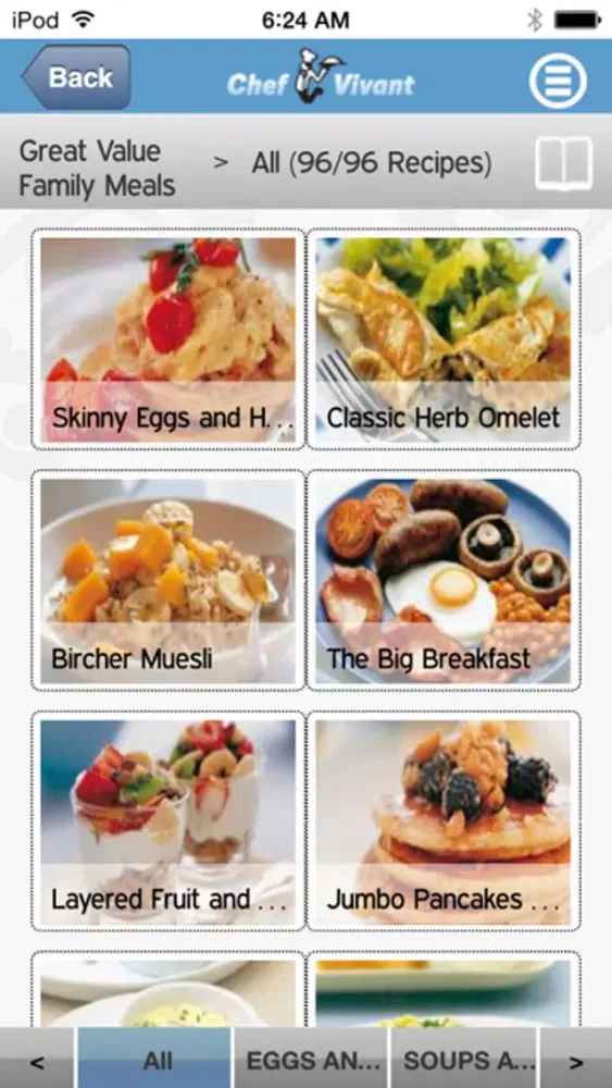 Zrzuty ekranu Chef Vivant - iPhone Edition - Customizable, Interactive, Digital Cookbooks and Recipe Channels