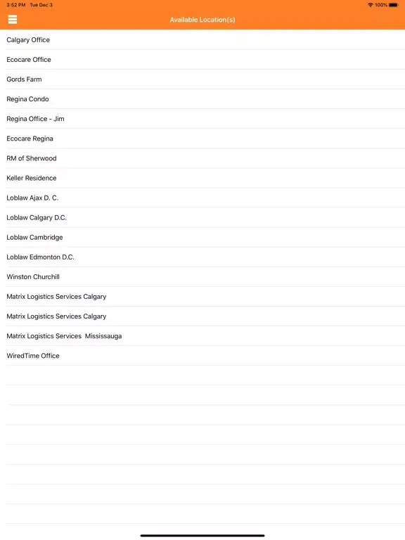 Capturas de tela do ChekOne Report App iPad 