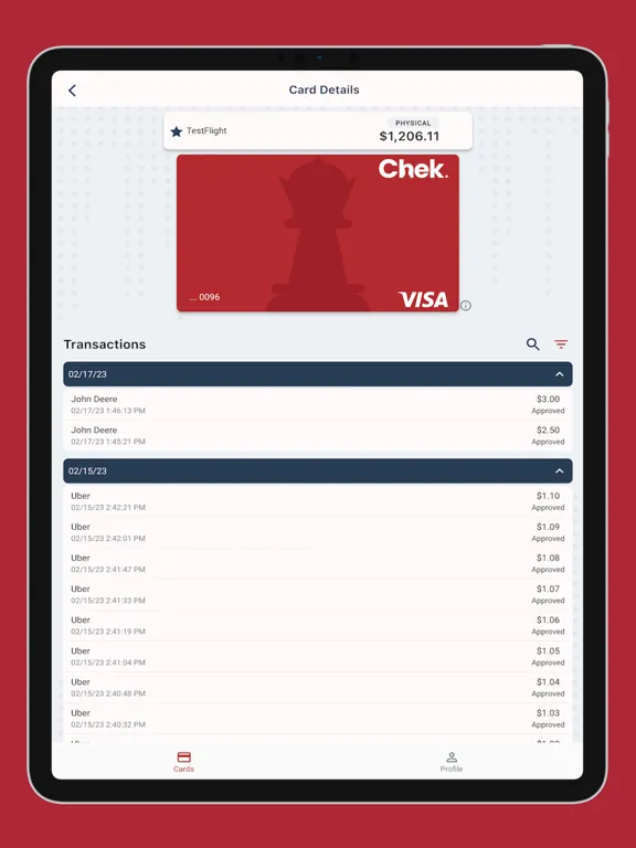 Chek iPad  Ekran Görüntüleri