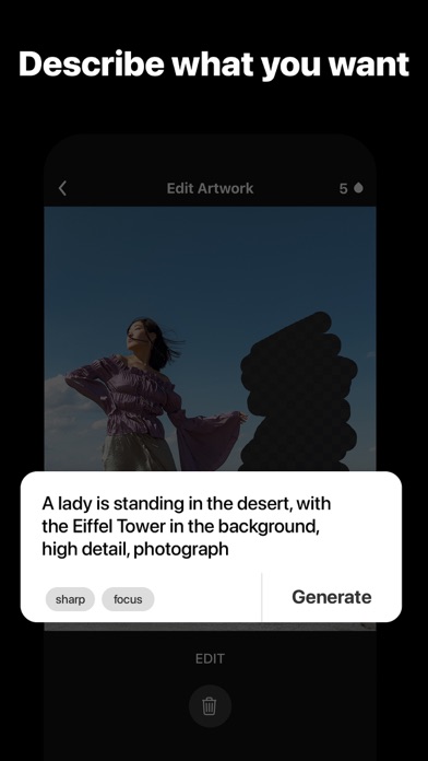 ภาพหน้าจอของ BrushAI: Creative Photo Editor