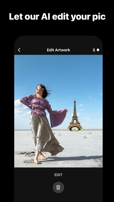 ภาพหน้าจอของ BrushAI: Creative Photo Editor