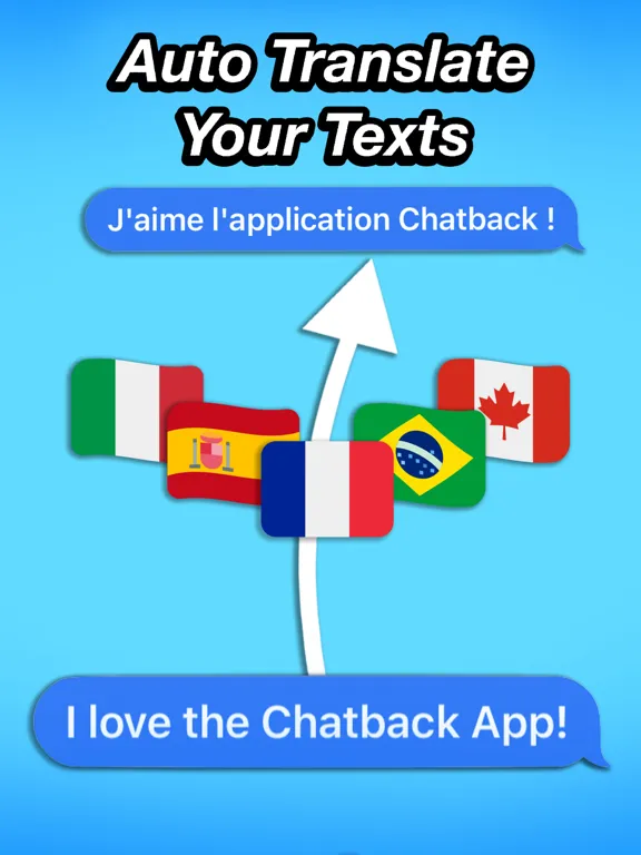 Screenshot di Chatback Pro - Best Text App iPad 