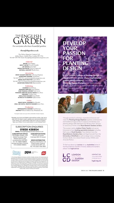 Capturas de pantalla de The English Garden Magazine