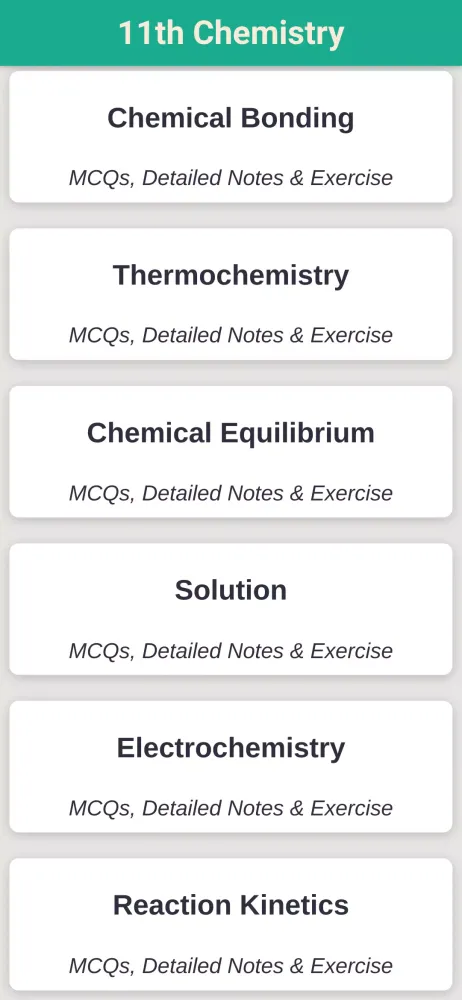 11th Class Chemistry Key Book Screenshots