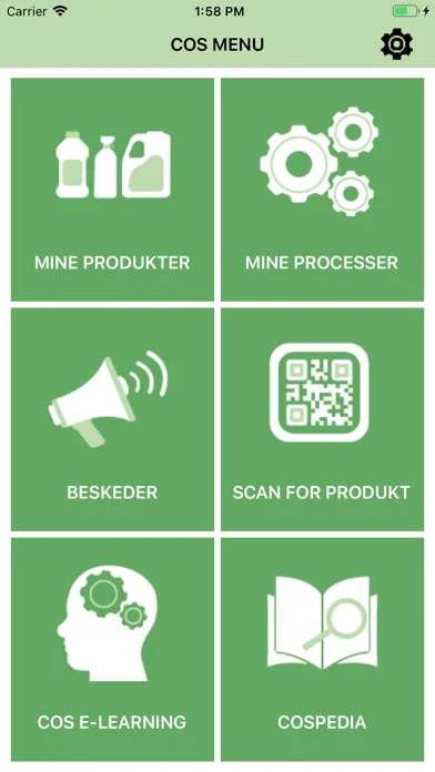 COS  User Safety Screenshots