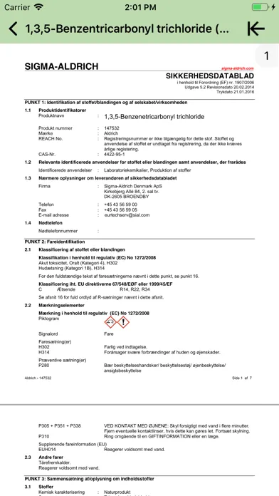 COS  User Safety Screenshots