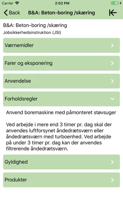 COS  User Safety Screenshots