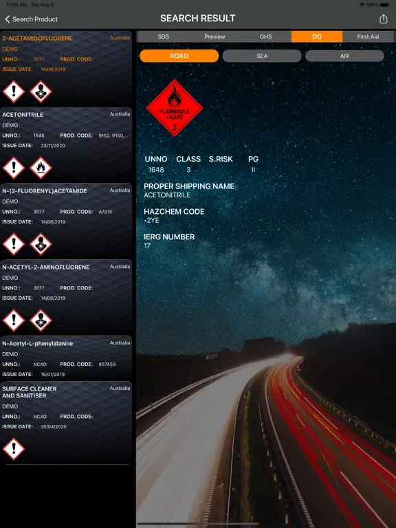 Captures d'écran de Chemical Safety - InfosafeCSI iPad 