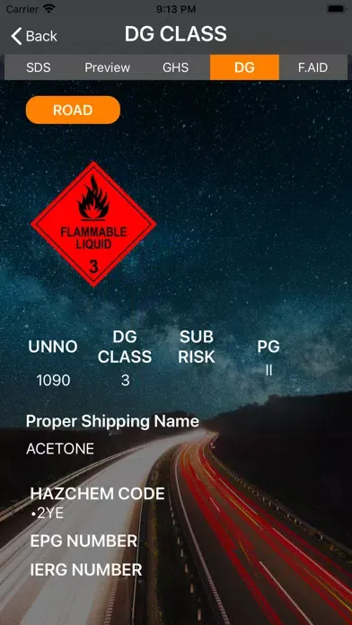Captures d'écran de Chemical Safety - InfosafeCSI