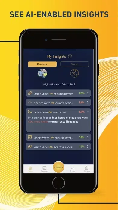 Capturas de tela do chemoWave: Cancer Health Diary