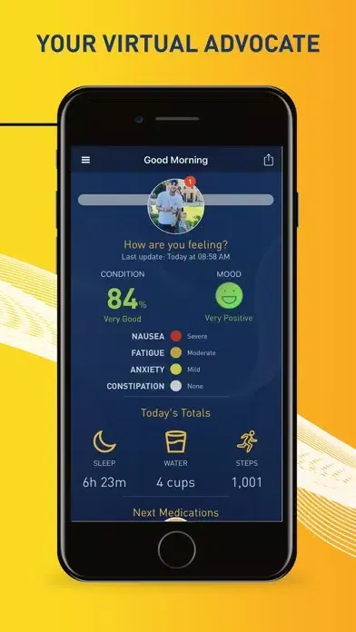 Capturas de tela do chemoWave: Cancer Health Diary