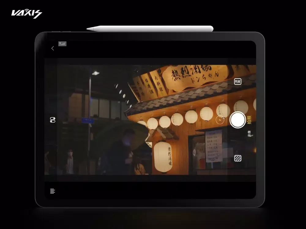 Tangkapan layar Vaxis Vision iPad 