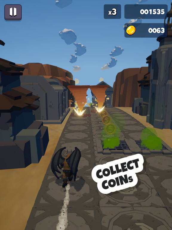 Tangkapan skrin Gargoyle Runner 2 iPad 
