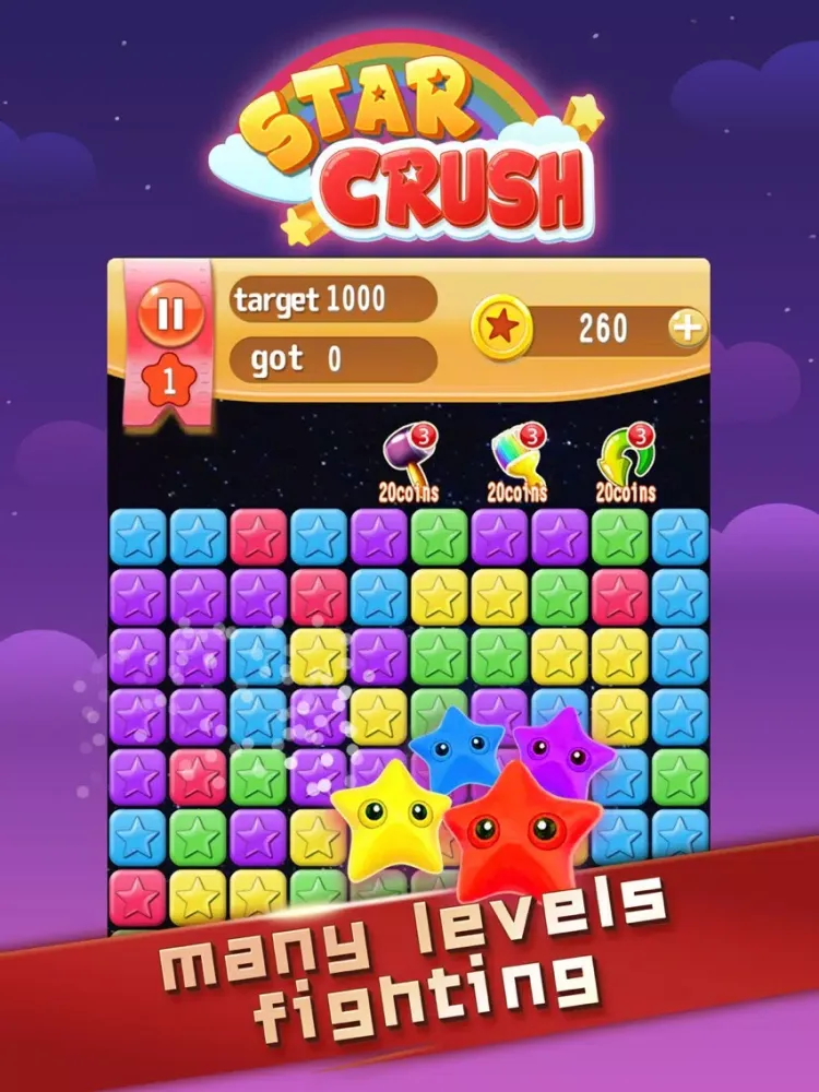 Star Crush - Pop Match 3 Games iPad  Screenshots