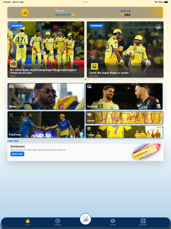 Captures d'écran de CHENNAI SUPER KINGS. iPad 