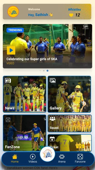 Captures d'écran de CHENNAI SUPER KINGS.
