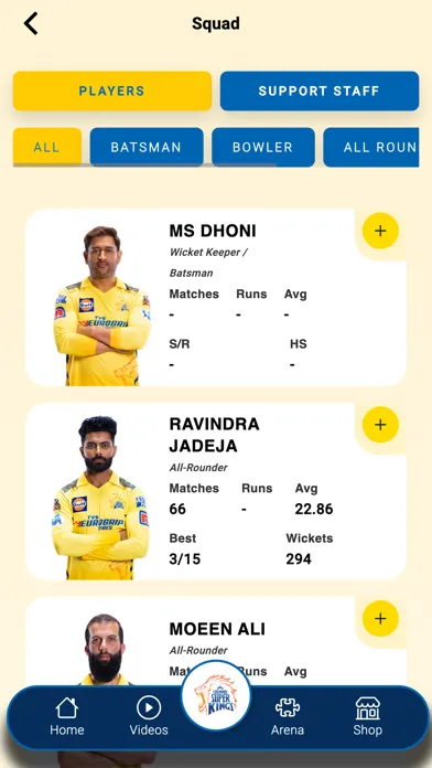 Captures d'écran de CHENNAI SUPER KINGS.