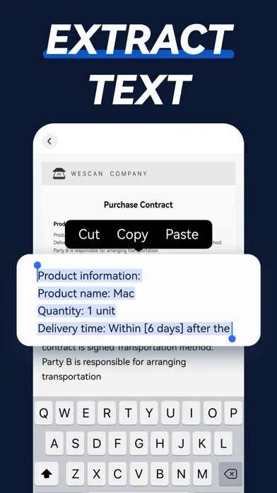 WeScan - PDF Scanner & OCR App スクリーンショット