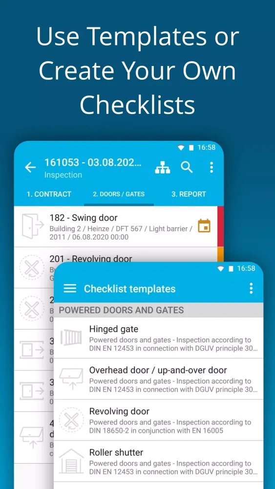 Auto Doors Safety Inspection Screenshots