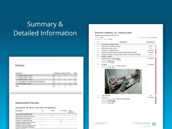 Скриншоты Electrical Safety Inspection iPad 