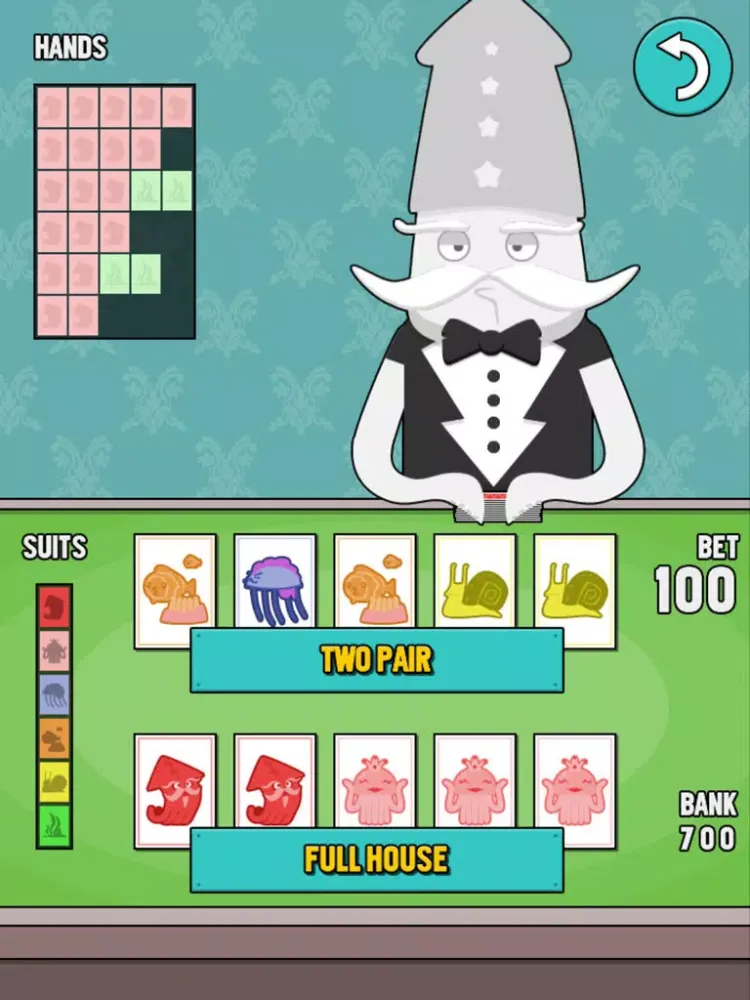 Zrzuty ekranu Squid Poker Deluxe iPad 