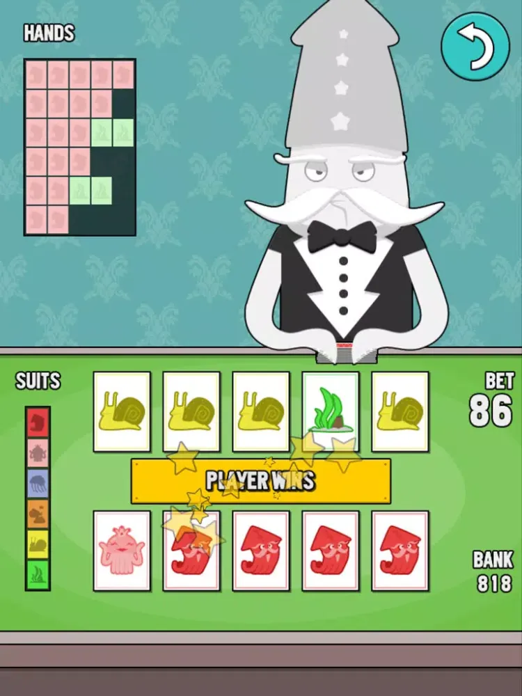 Zrzuty ekranu Squid Poker Deluxe iPad 