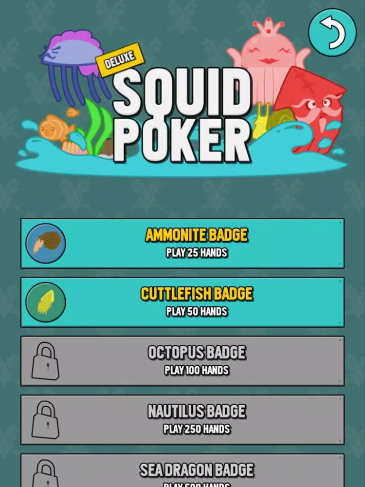 Zrzuty ekranu Squid Poker Deluxe iPad 
