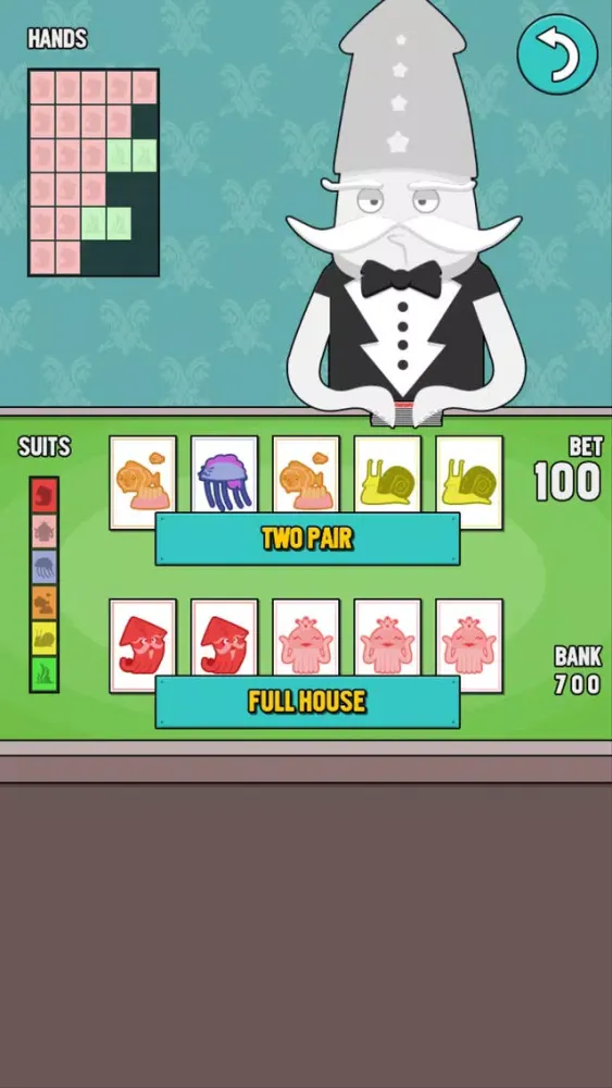 Zrzuty ekranu Squid Poker Deluxe