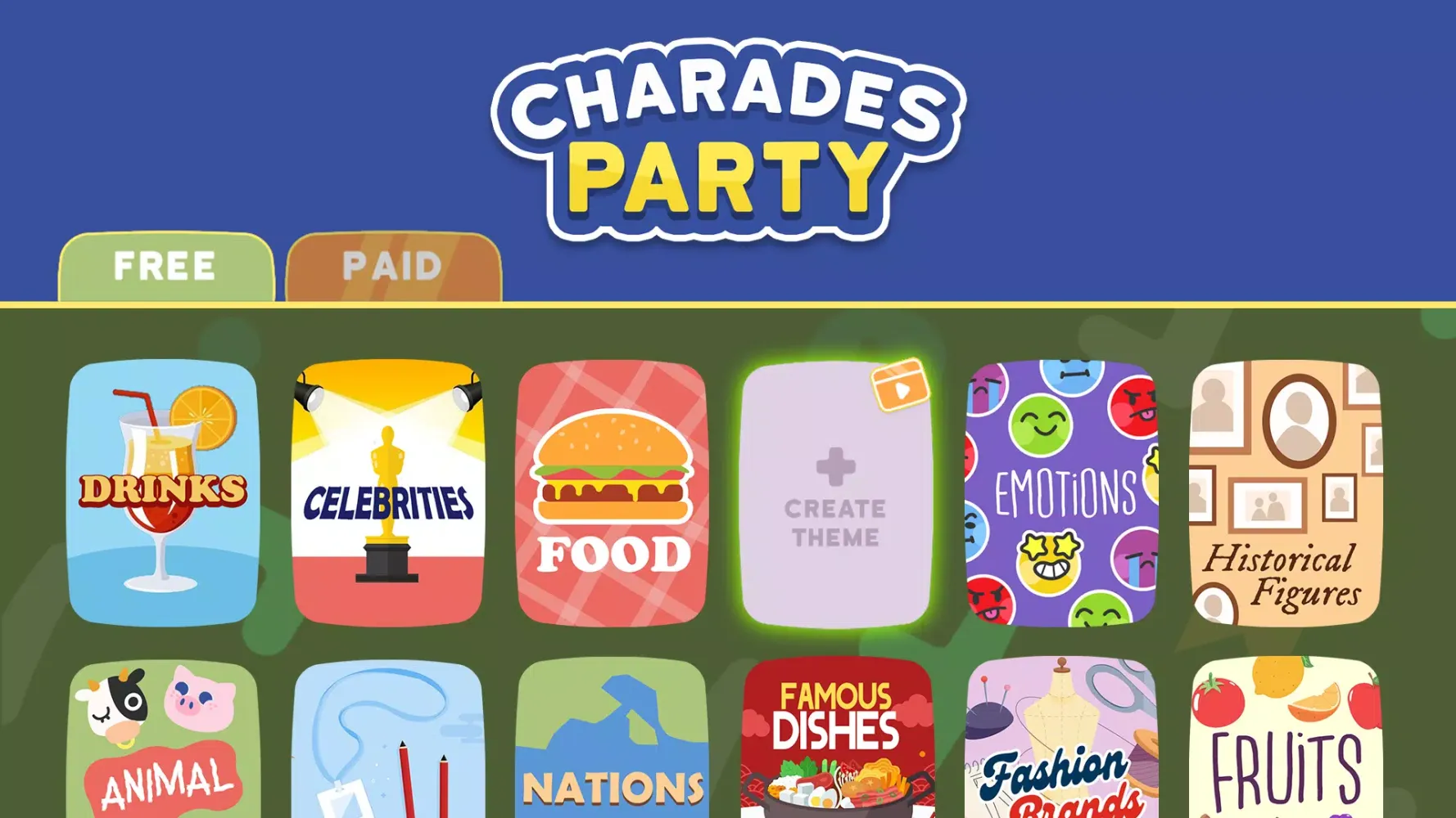 Charades Heads Up Game Screenshots