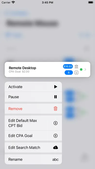 Tangkapan skrin Monitor and Manage Search Ads