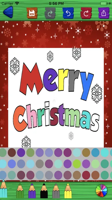 Capturas de pantalla de Christmas Colouring Page Book
