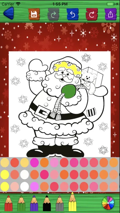 Capturas de pantalla de Christmas Colouring Page Book