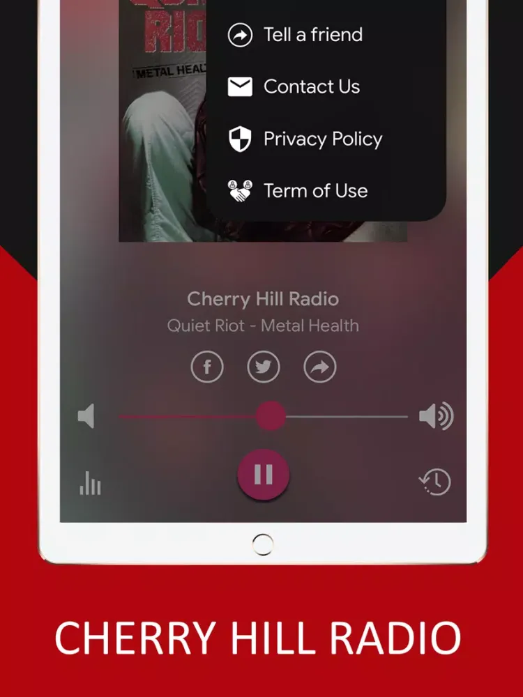 Capturas de tela do Cherry Hill Radio iPad 